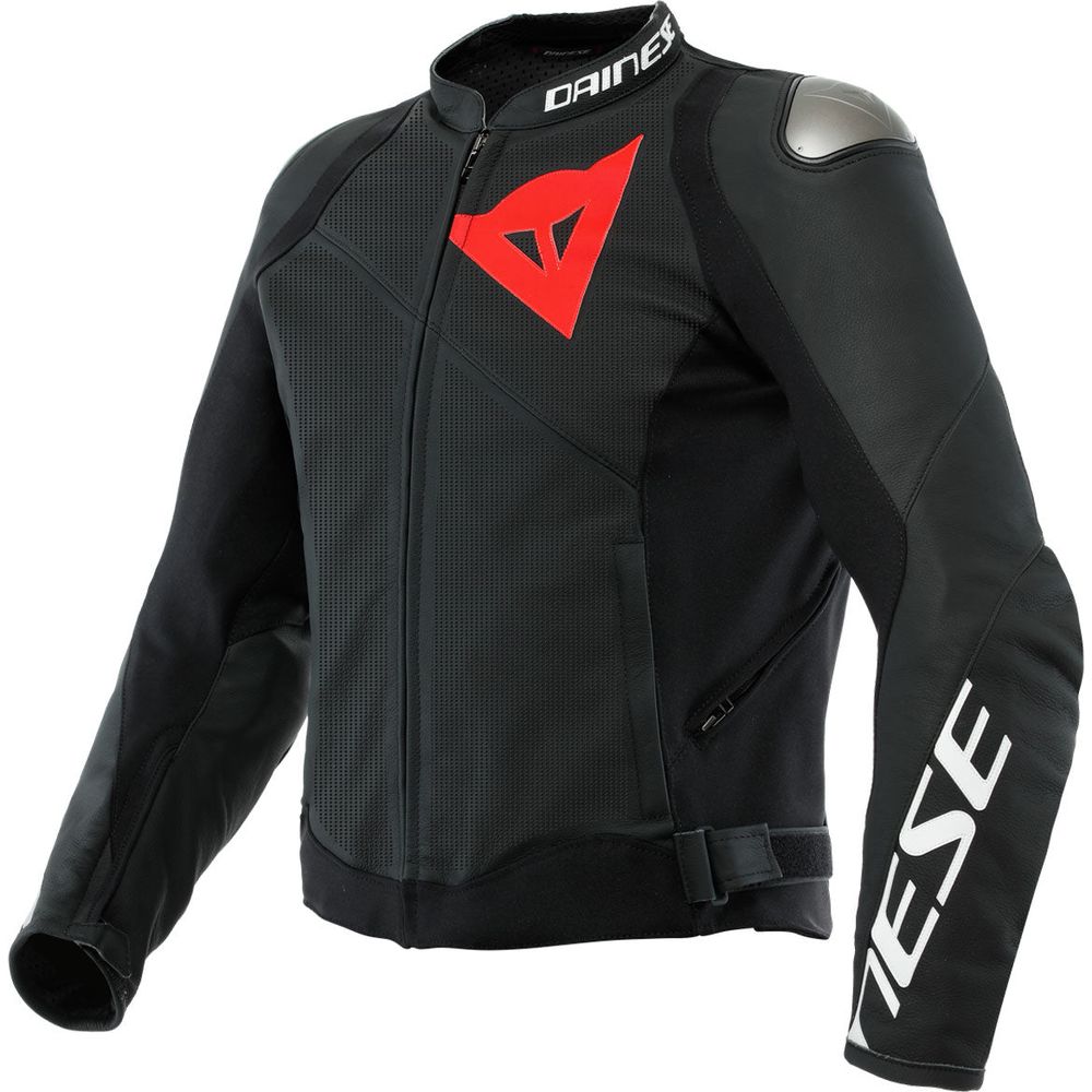 Dainese Sportiva Perforated Leather Jacket Matt Black