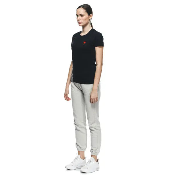 Dainese Logo Ladies T-Shirt Black - FREE UK Shipping, FREE 365 Day Returns | Moto Central