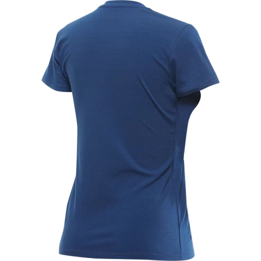 Dainese Tarmac Ladies T-Shirt Navy Peony - FREE UK Shipping, FREE 365 Day Returns | Moto Central