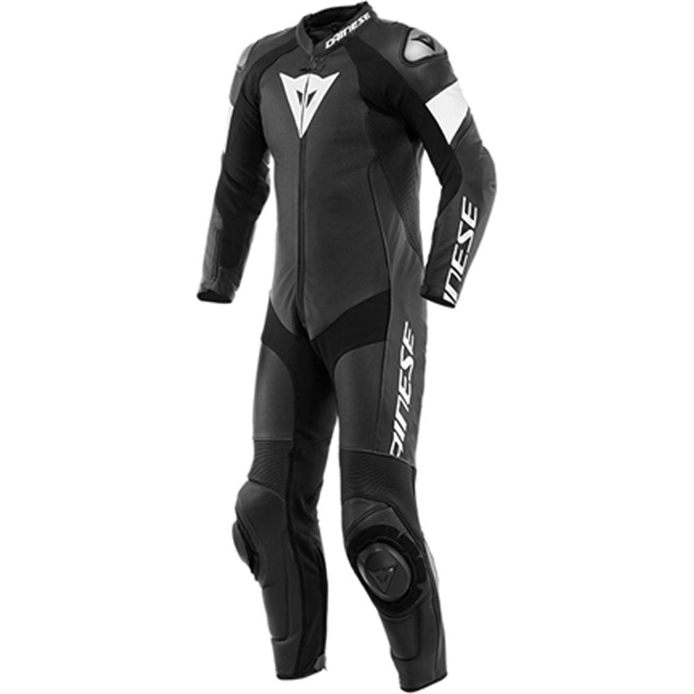 Dainese Tosa One Piece Perforated Leather Suit Black / White