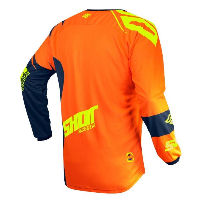 Shot Devo Kids MX Jersey Ventury Neon Orange / Neon Yellow