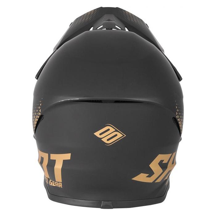 Shot Furious MX Helmet Raw Black / Matt Gold  - FREE UK Delivery - Moto Central