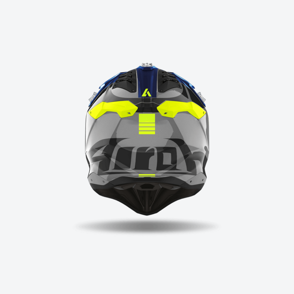 Airoh Aviator 3 Push 22.06 Motocross Helmet Gloss Blue