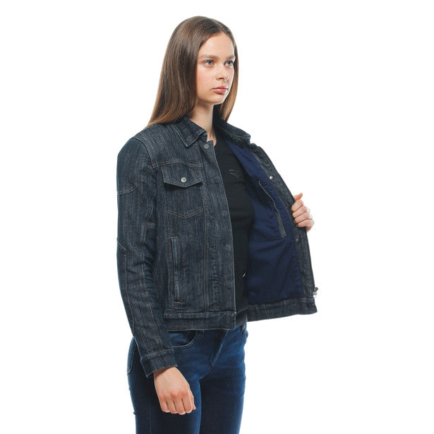 Dainese Ladies Riding Denim Jacket Dark Blue