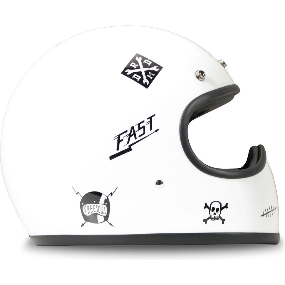 DMD Racer Standard Full Face Helmet Flash - FREE UK Shipping, FREE 365 Day Returns | Moto Central