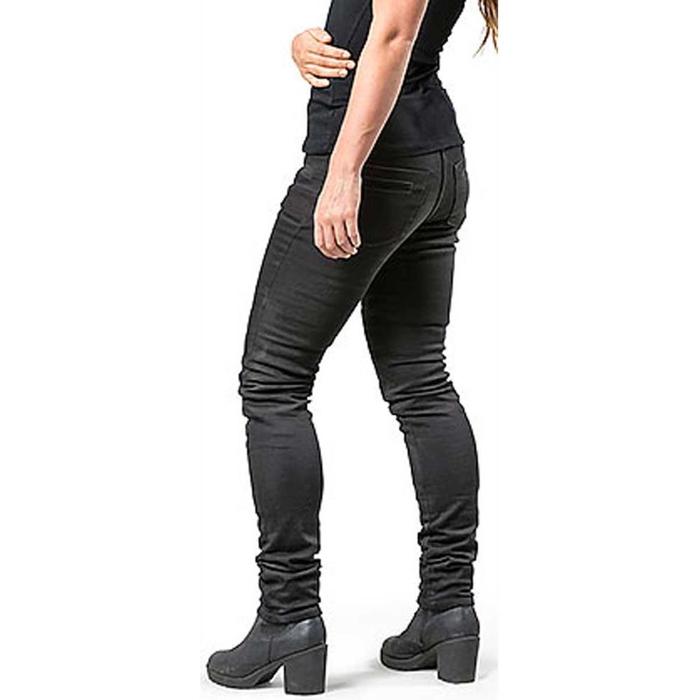 Draggin Twista Ladies Riding Denim Jeans Black - FREE UK Shipping, FREE 365 Day Returns | Moto Central