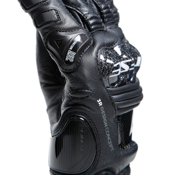 Dainese Druid 4 Leather Gloves Black / Black / Charcoal Grey