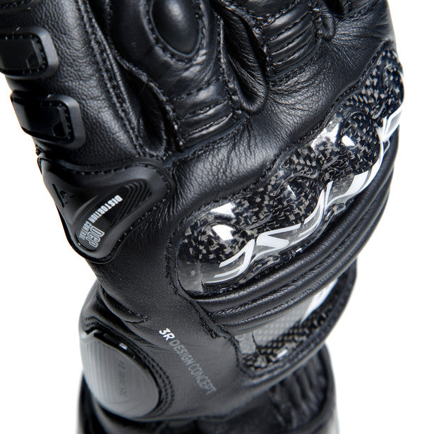 Dainese Druid 4 Leather Gloves Black / Black / Charcoal Grey