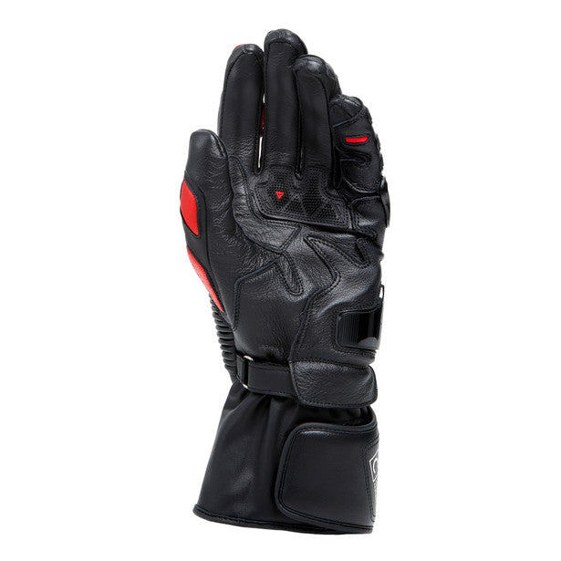 Dainese Druid 4 Leather Gloves Black / Lava Red / White