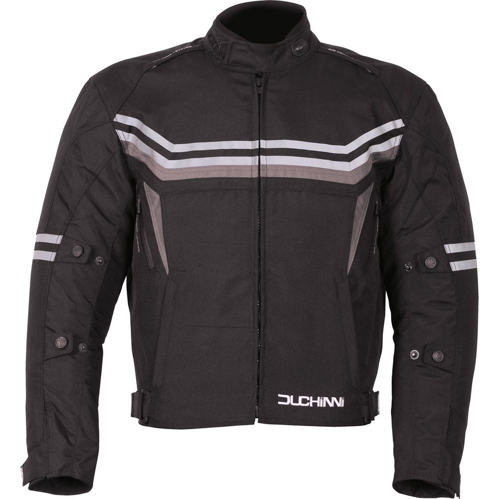 Duchinni Archer Textile Jacket Black / Gunmetal  - FREE UK Shipping, FREE 365 Day Returns | Moto Central