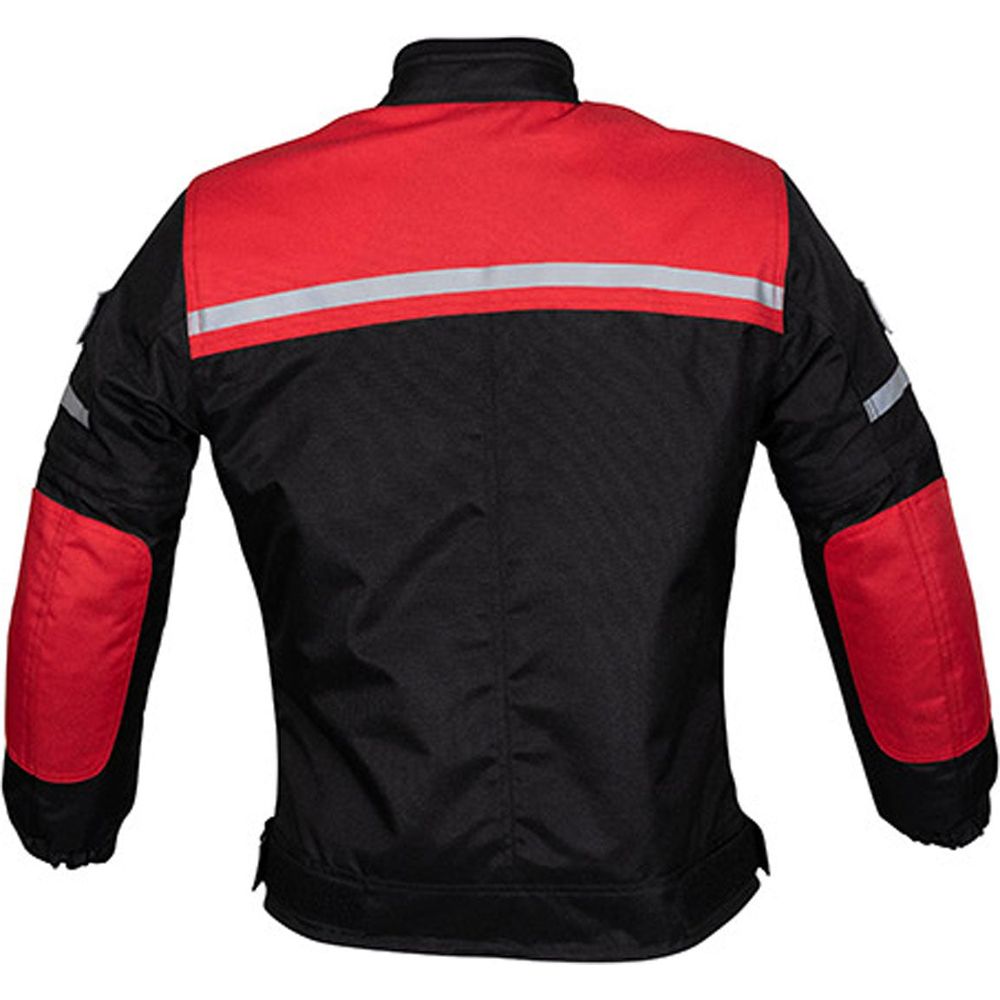 Duchinni Grid Kids Textile Jacket Black / Red  - FREE UK Shipping, FREE 365 Day Returns | Moto Central