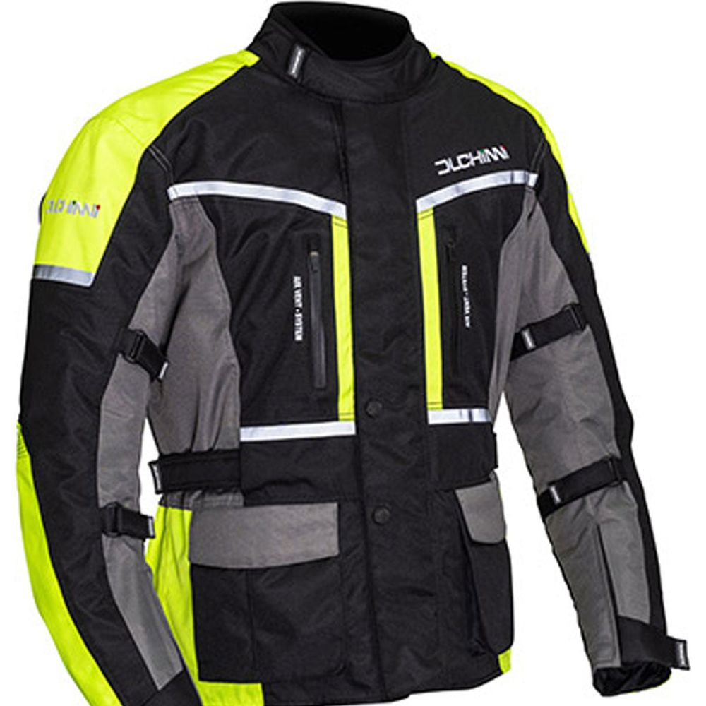 Duchinni Hurricane 2.0 Textile Jacket Black / Neon - FREE UK Shipping, FREE 365 Day Returns | Moto Central