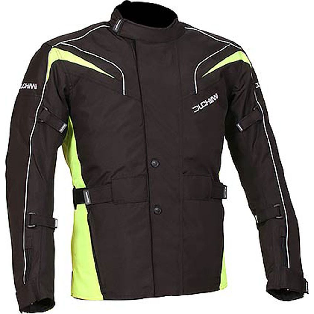 Duchinni Hurricane Textile Jacket Black / Neon  - FREE UK Shipping, FREE 365 Day Returns | Moto Central