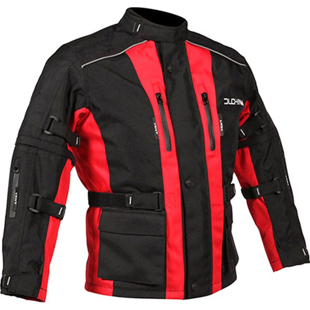 Duchinni Jago Kids Textile Jacket Black / Red  - FREE UK Shipping, FREE 365 Day Returns | Moto Central