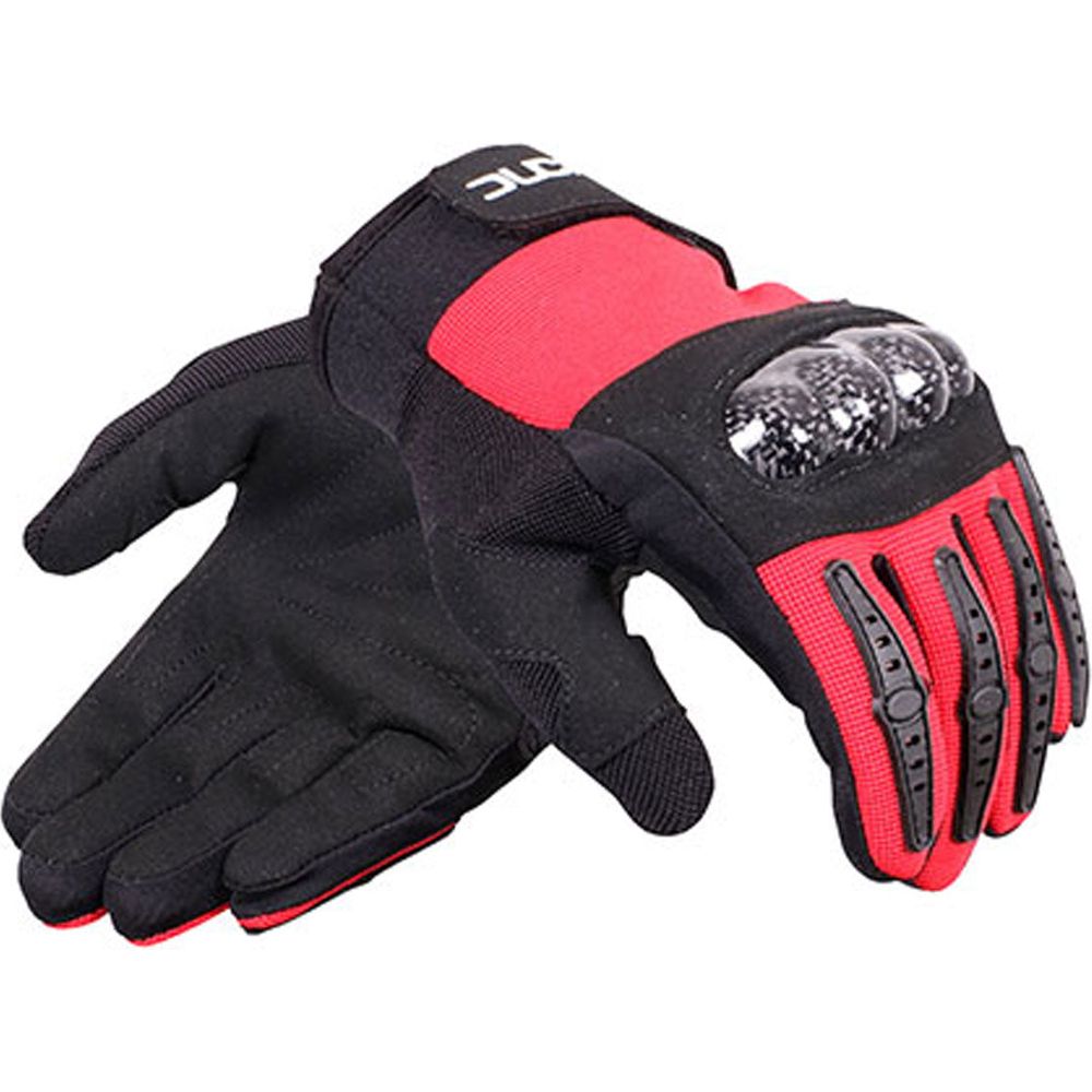 Duchinni Jago Kids Textile Gloves Black / Red - FREE UK Shipping, FREE 365 Day Returns | Moto Central