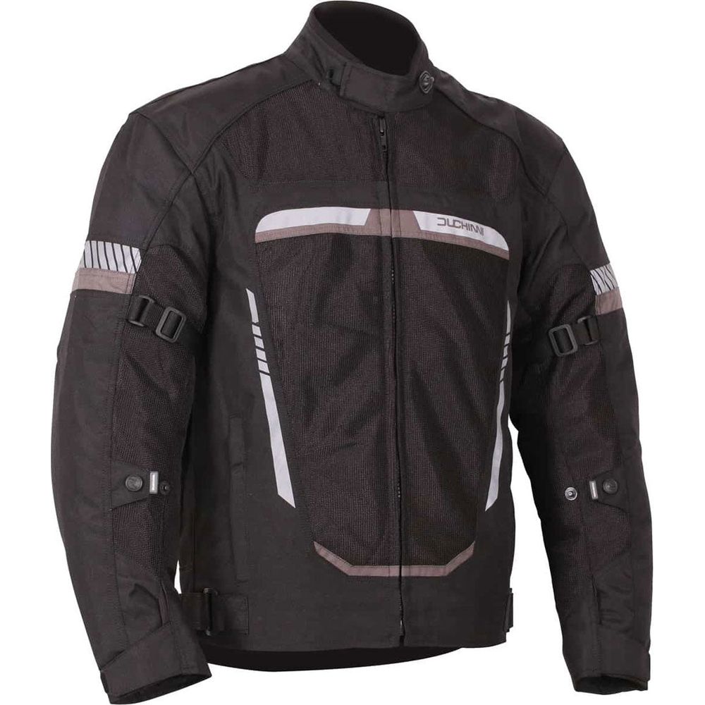 Duchinni Mistral Textile Jacket Black / Gunmetal  - FREE UK Shipping, FREE 365 Day Returns | Moto Central