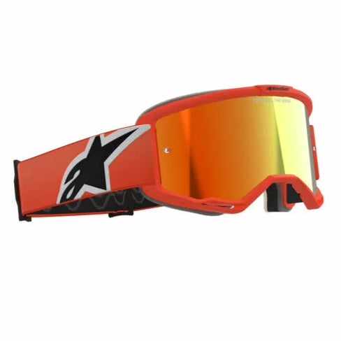 Alpinestars Vision 5 Corp Goggles Orange / Mirror Red - FREE UK Shipping, FREE 365 Day Returns | Moto Central