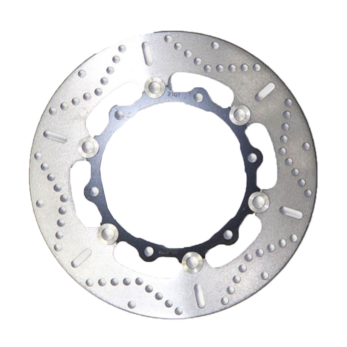 EBC MD2107 Motorcycle Front Left Brake Disc Black / Silver - 267mm