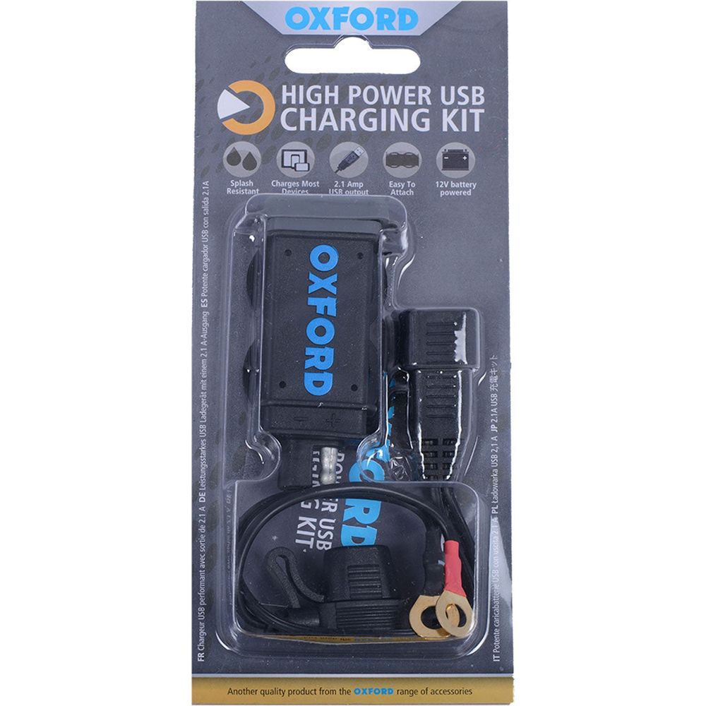 Oxford USB 2.1Amp Fused Power Charging Kit