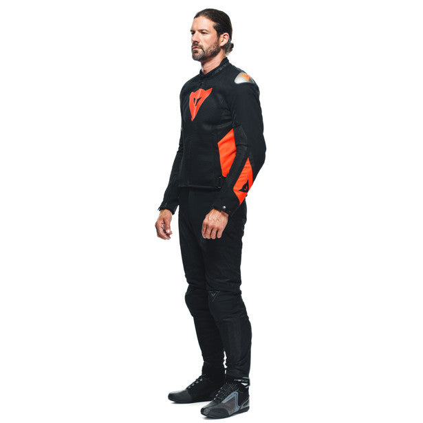 Dainese Energyca Air Textile Jacket Black / Fluo Red