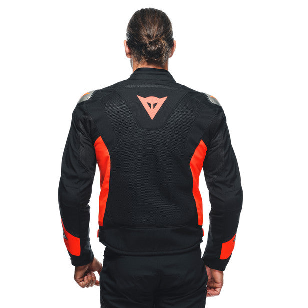 Dainese Energyca Air Textile Jacket Black / Fluo Red