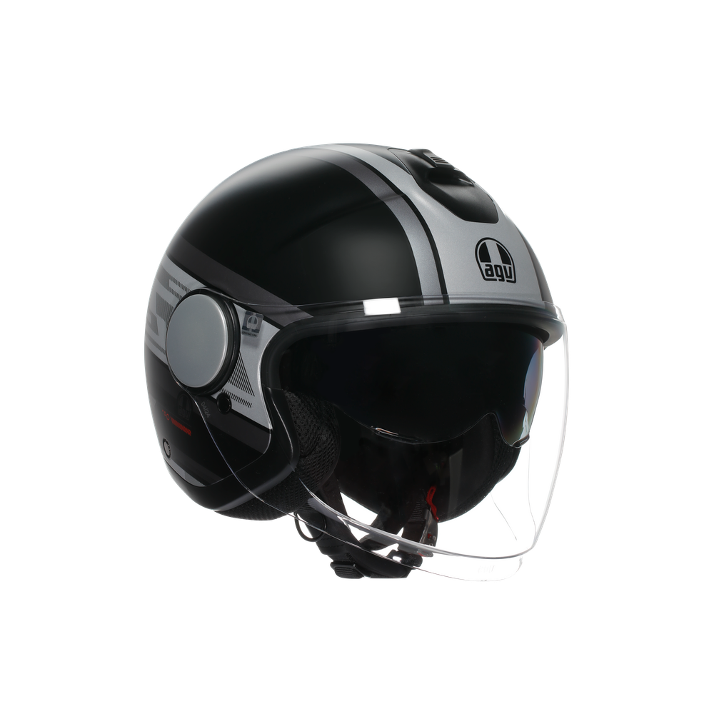 AGV Eteres Mondello Open Face Helmet Matt Black / Grey - FREE UK Shipping, FREE 365 Day Returns | Moto Central