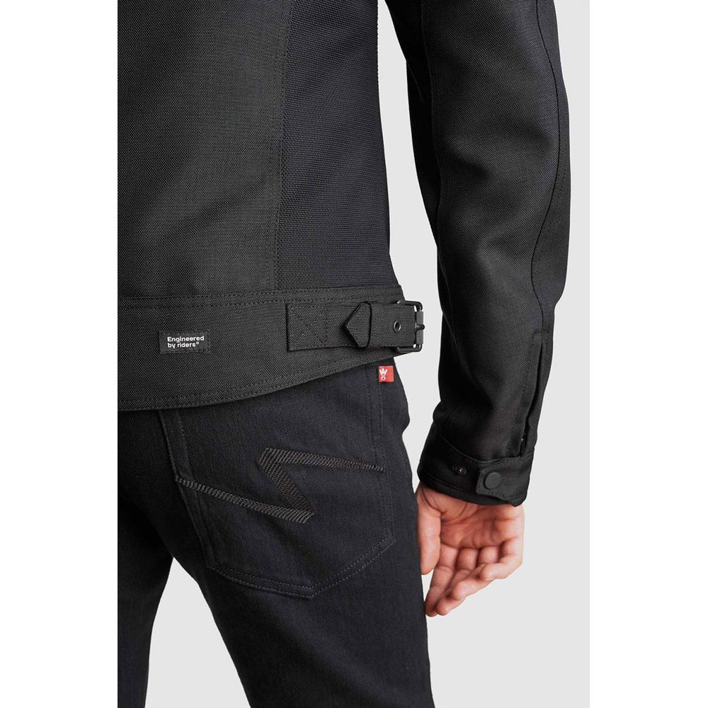 Pando Moto Air Tate Textile Jacket Black  - FREE UK Shipping, FREE 365 Day Returns | Moto Central