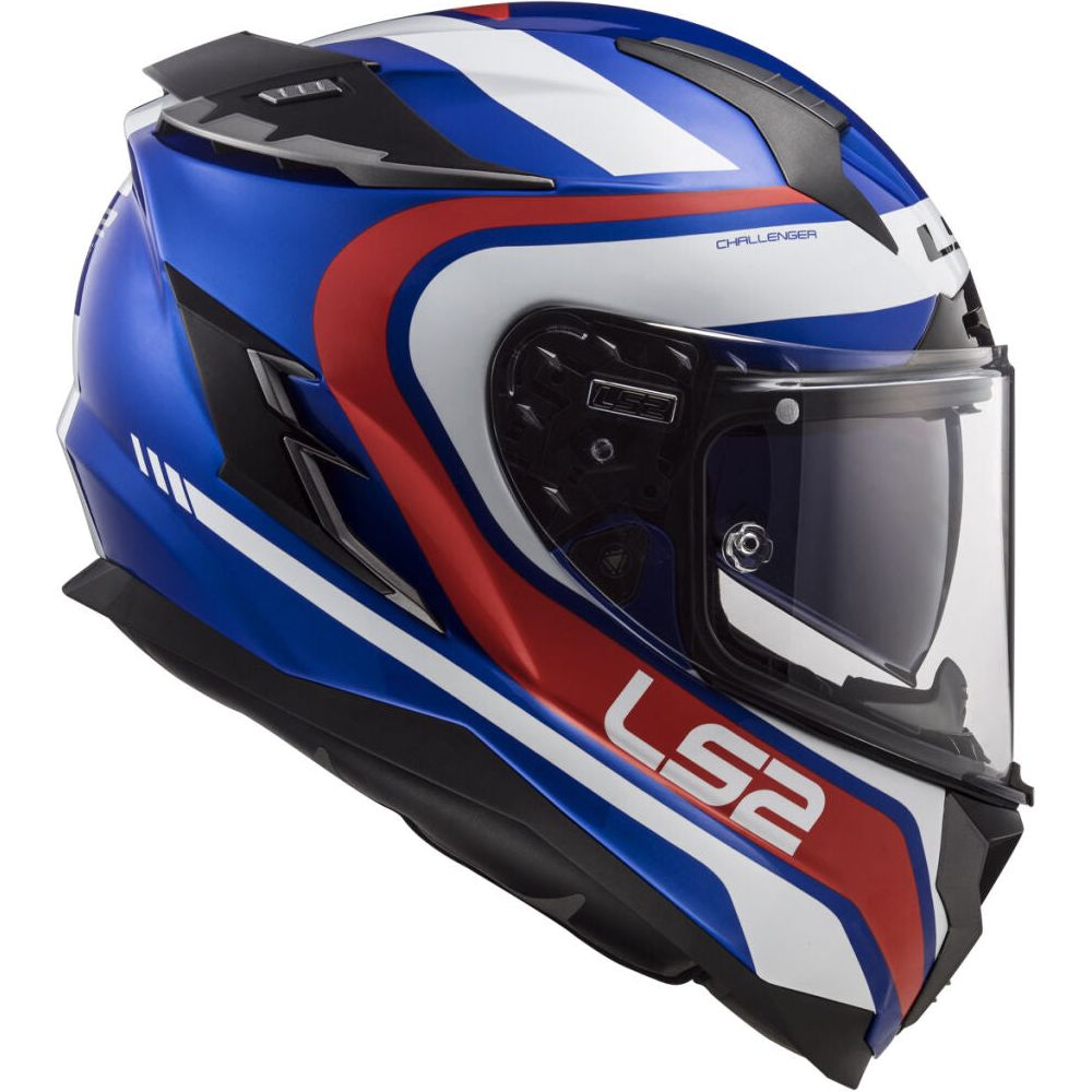 LS2 FF327 Challenger HPFC Full Face Helmet Fusion Blue / Red - FREE UK Shipping, FREE 365 Day Returns | Moto Central