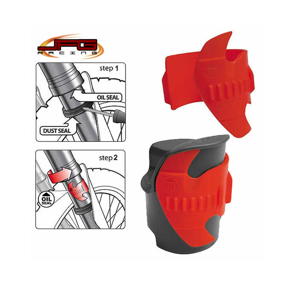 Bike It Fork Seal Saver Scraper Red