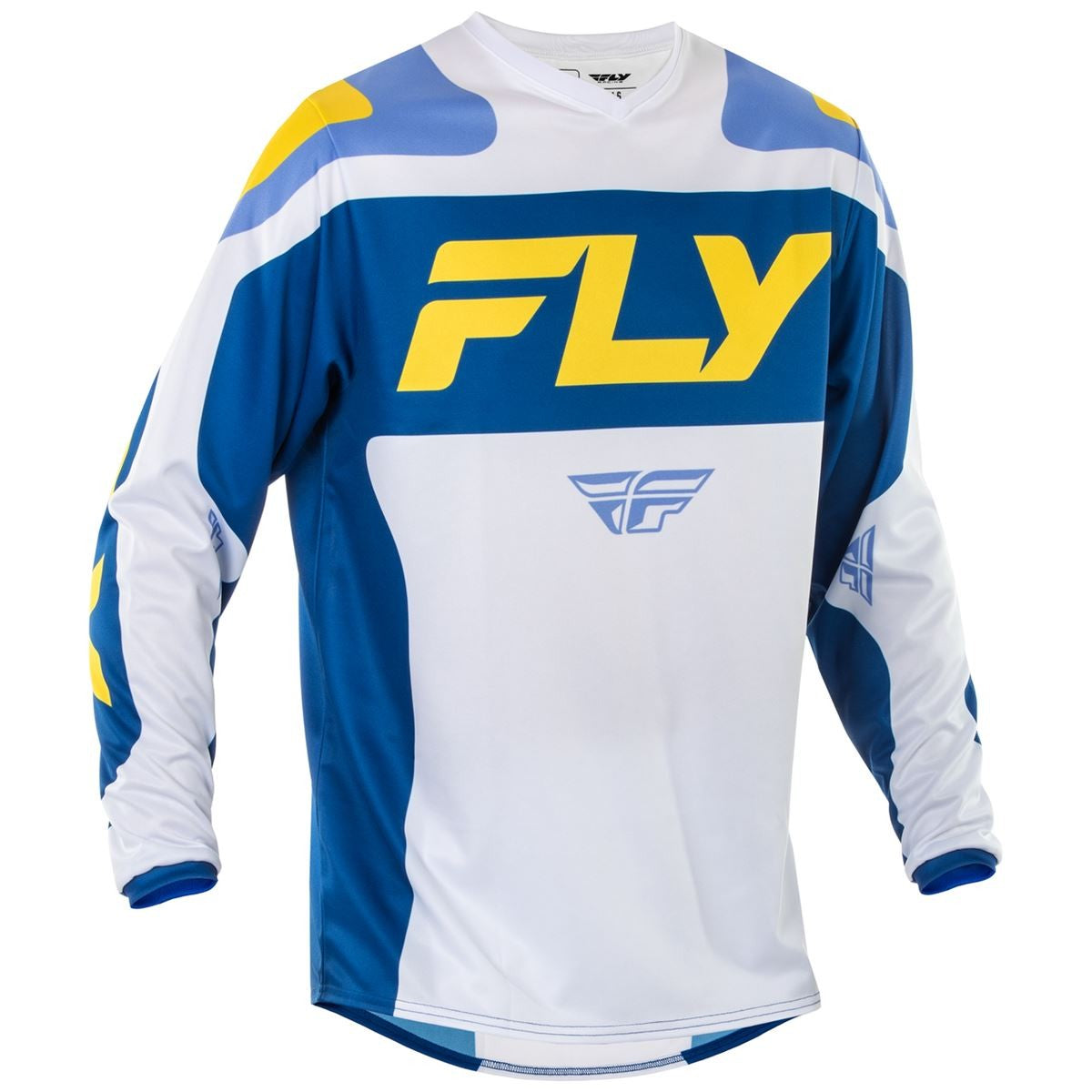 Fly Racing F-16 Jersey White / Dark Blue / Yellow