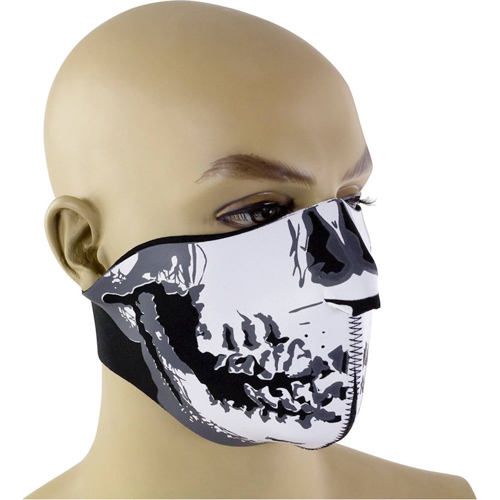 Bike It Neoprene Face Mask With Skull Design - FREE UK Shipping, FREE 365 Day Returns | Moto Central