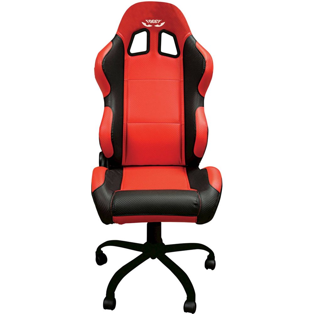 Foggy Team Chair Red With Black Trim