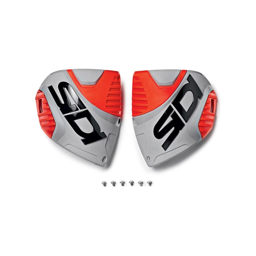 Sidi Crossfire 3 Shin Plate Ash / Fluo Red