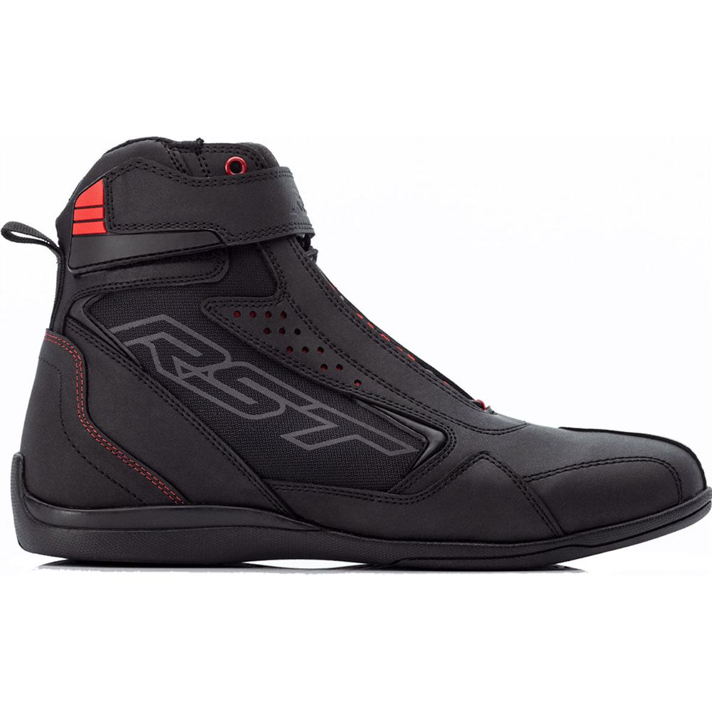 RST Frontier CE Ladies Boots Black / Red - FREE UK Shipping, FREE 365 Day Returns | Moto Central