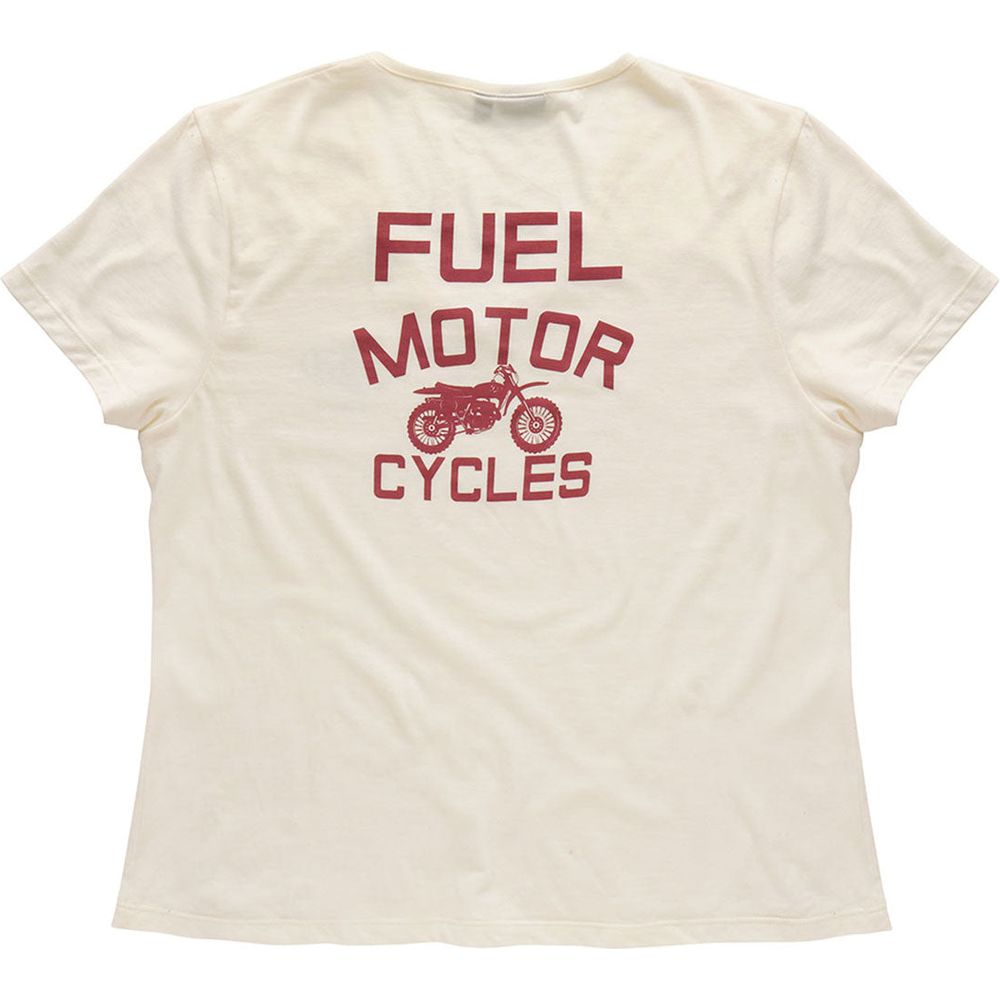 Fuel Angie Ladies T-Shirt Cream - FREE UK Shipping, FREE 365 Day Returns | Moto Central