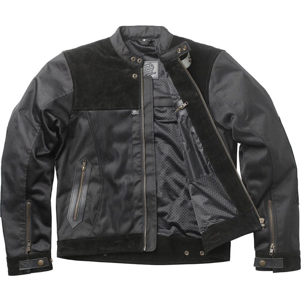 Fuel Arizona Textile Jacket Black  - FREE UK Shipping, FREE 365 Day Returns | Moto Central