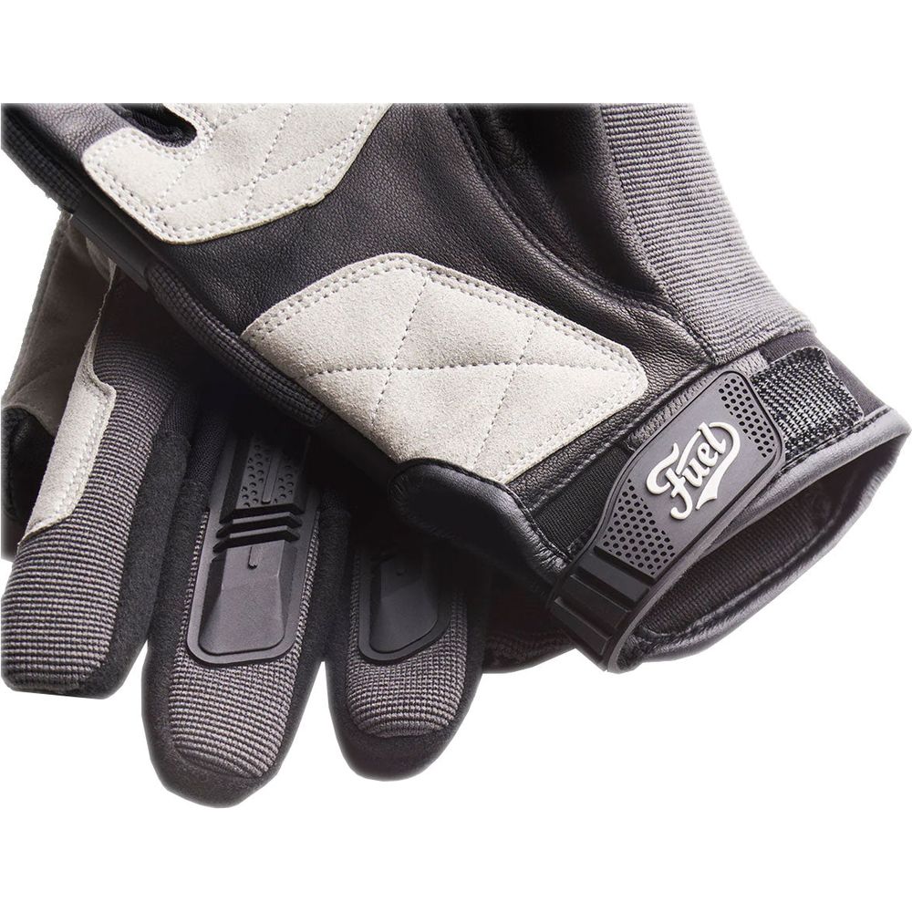 Fuel Astrail Leather / Textile Gloves Dark Grey