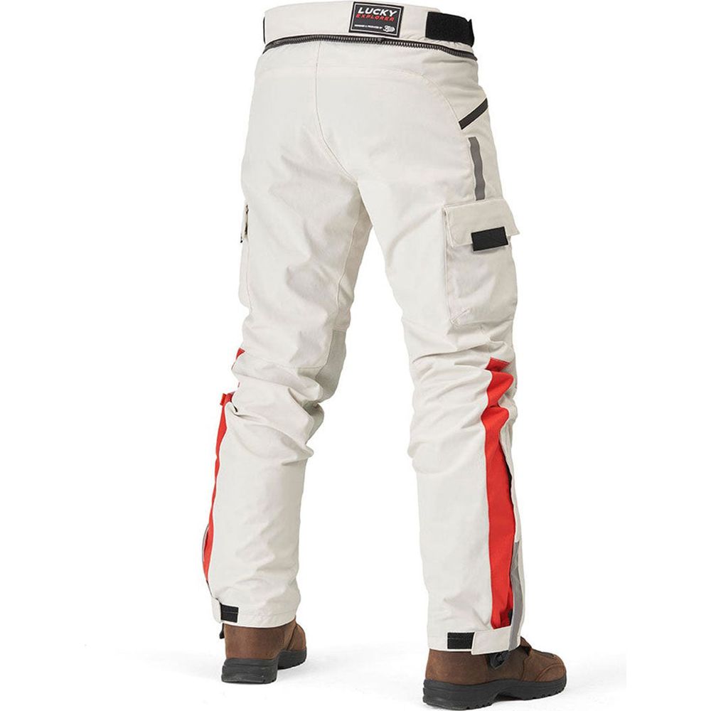 Fuel Astrail Textile Trouser Lucky Explorer White - FREE UK Shipping, FREE 365 Day Returns | Moto Central