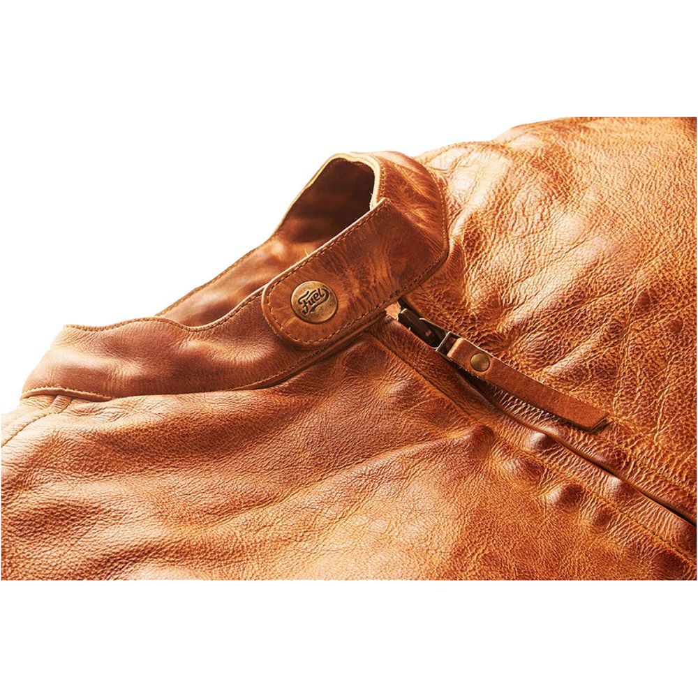 Fuel Bourbon Leather Jacket Tan