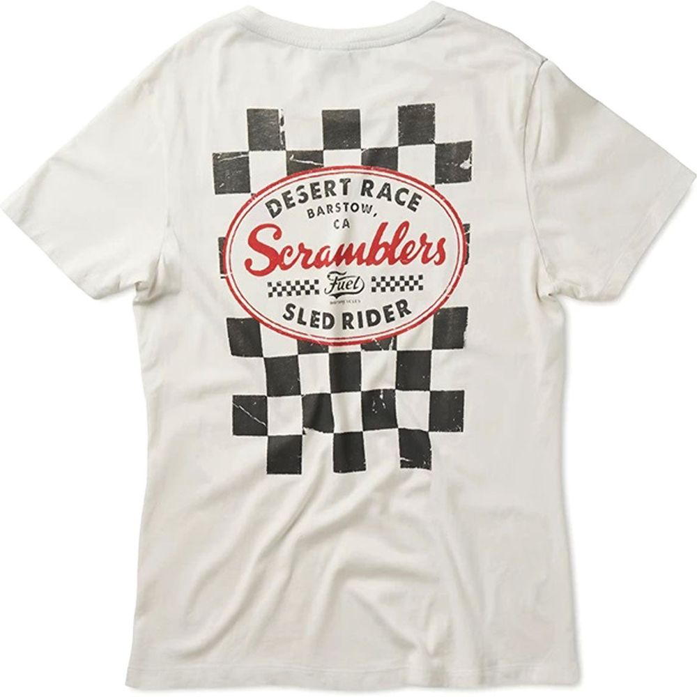 Fuel Checkers T-Shirt White / Black