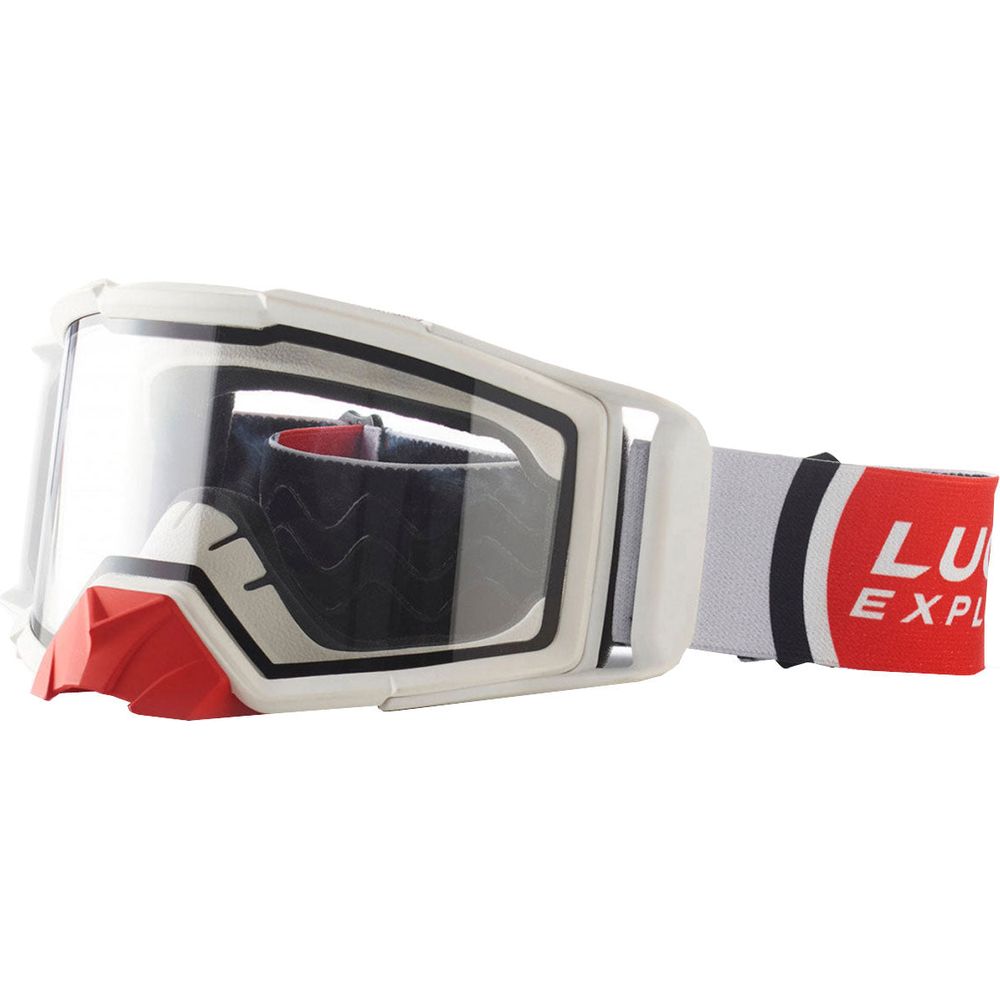 Fuel Endurage Goggles Lucky Explorer White With Clear Lens