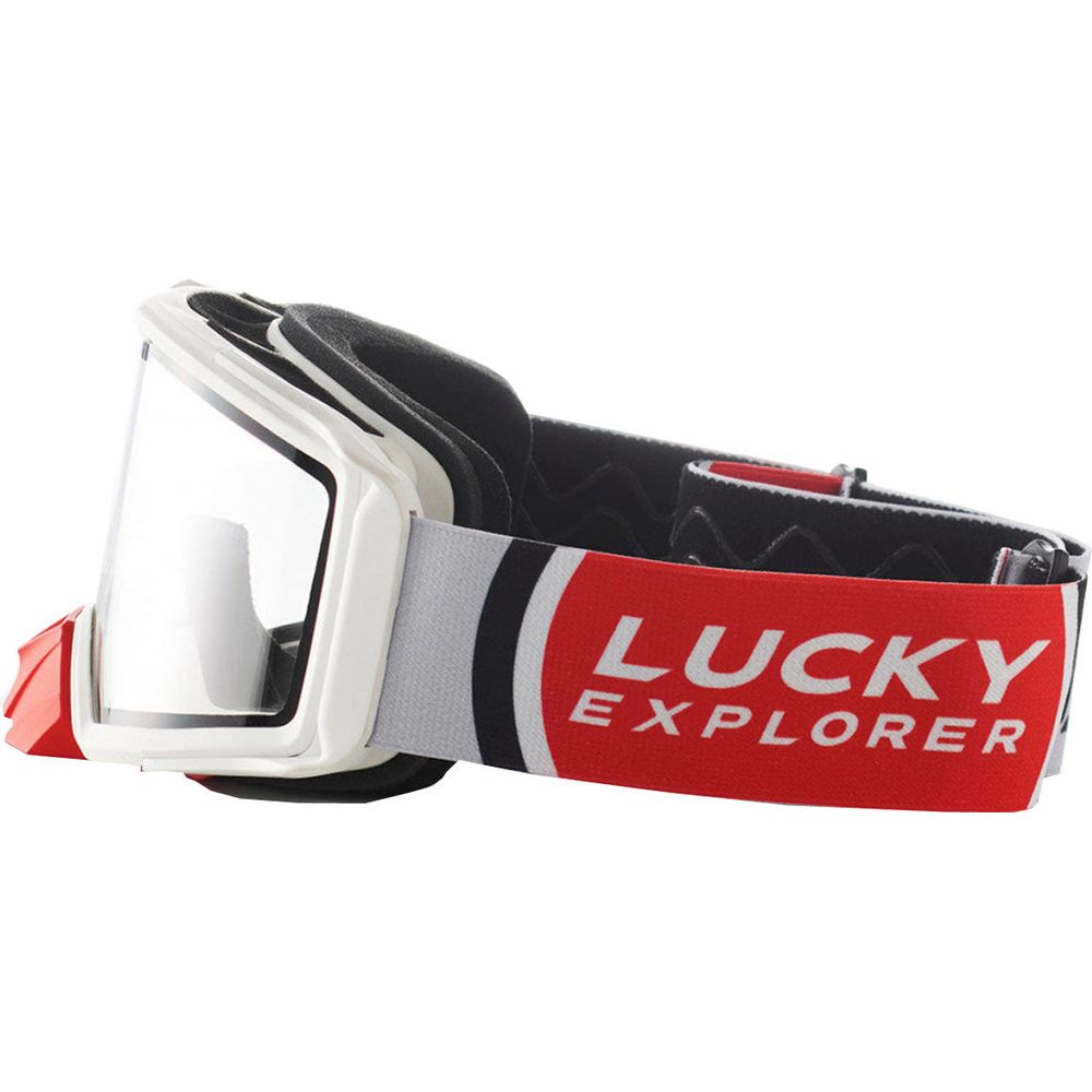 Fuel Endurage Goggles Lucky Explorer White With Clear Lens