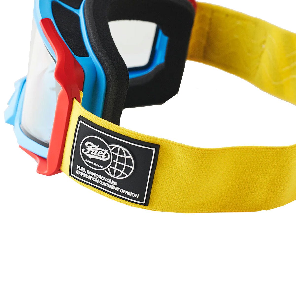 Fuel Endurage Goggles Yellow / Blue With Clear Lens - FREE UK Shipping, FREE 365 Day Returns | Moto Central