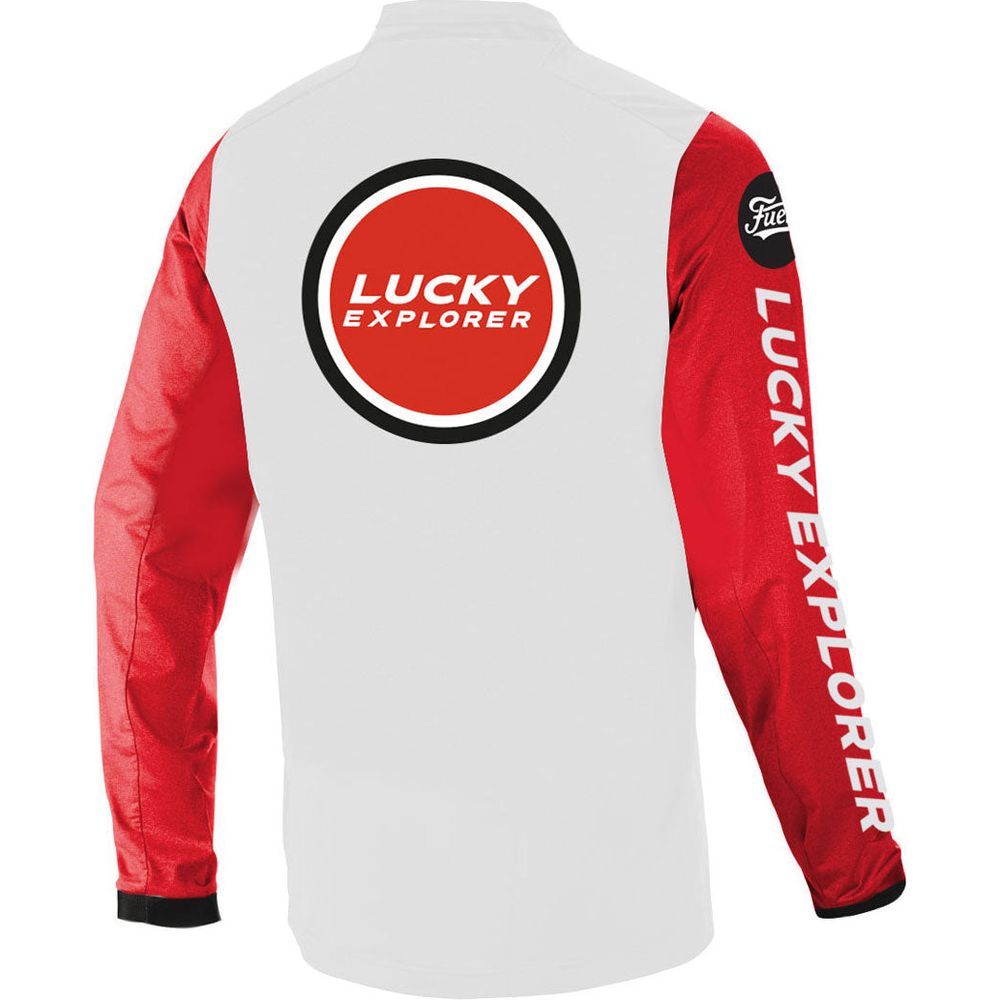 Fuel Endurage Jersey Lucky Explorer White / Red - FREE UK Shipping, FREE 365 Day Returns | Moto Central