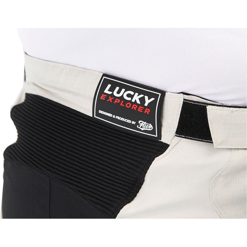 Fuel Endurage Textile Trouser Lucky Explorer White - FREE UK Shipping, FREE 365 Day Returns | Moto Central