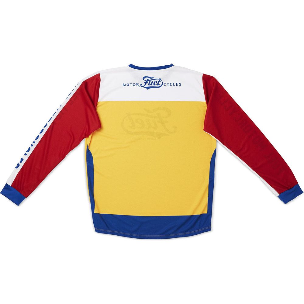 Fuel Baja Enduro Jersey Yellow / White - FREE UK Shipping, FREE 365 Day Returns | Moto Central