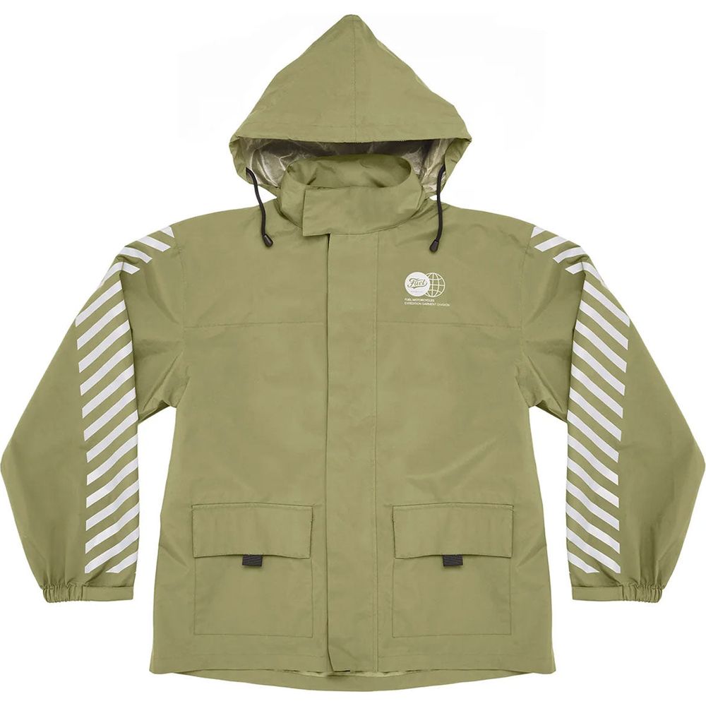 Fuel Rainer Two Piece Over Rain Suit Army Green - FREE UK Shipping, FREE 365 Day Returns | Moto Central