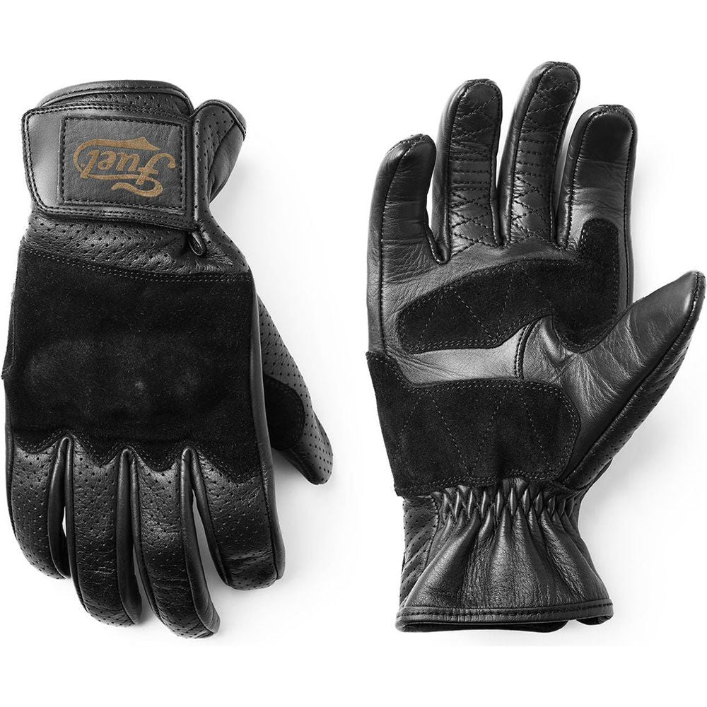 Fuel Rodeo Leather Gloves Black