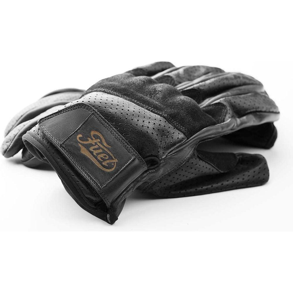 Fuel Rodeo Leather Gloves Black