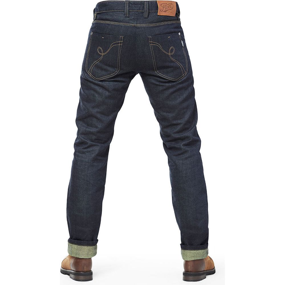 Fuel Greasy Selvedge Denim Jeans Blue